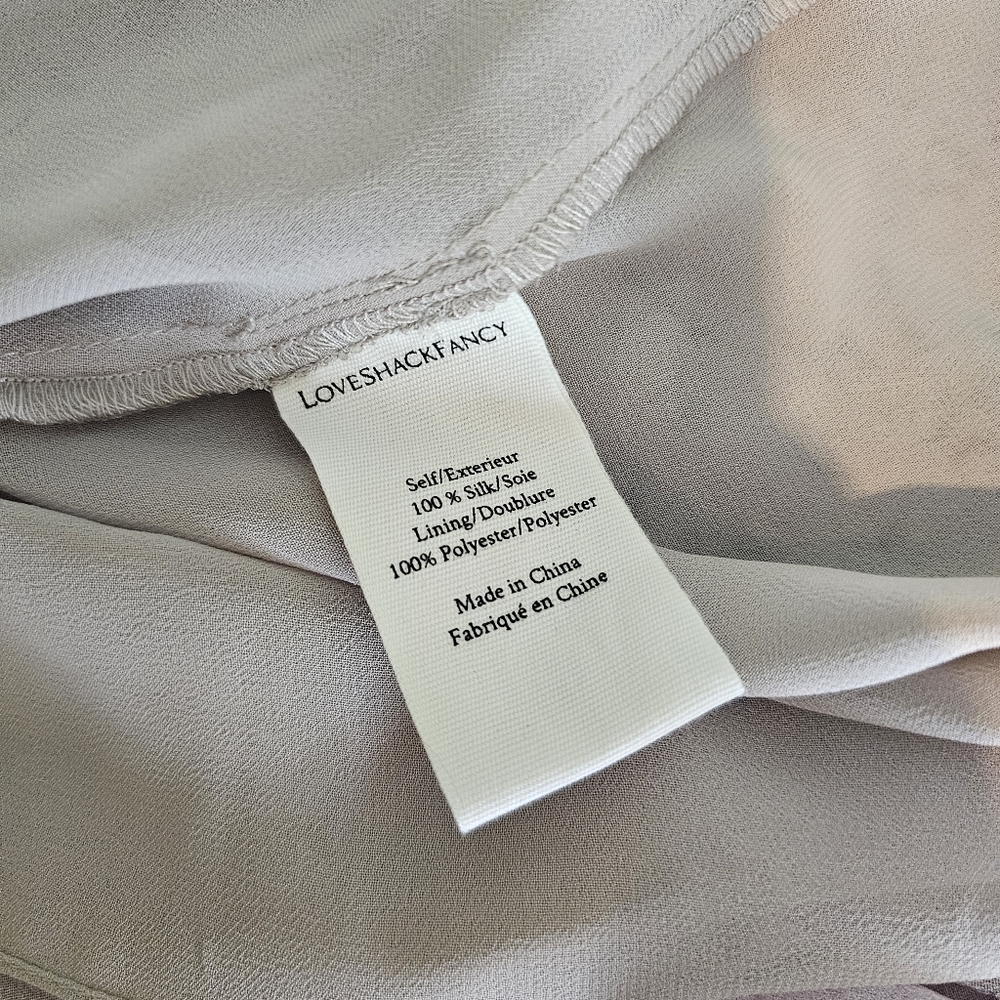 Loveshackfancy Peyton One Shoulder Silk Dress - Picture 7 of 8